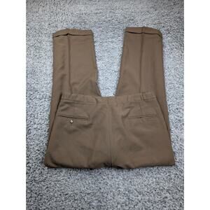 Vintage Higgins Pants Men 34x29 Brown Slacks Classiccore Straight Leg USA Made
